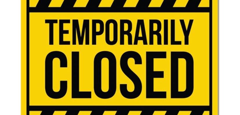 Closure Due to Water Main Break